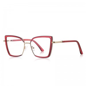 RUISEN’S Retro Bold Layer Square Cat Eye Fashion Eyeglasses  3155