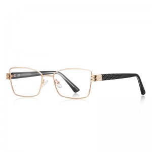 RUISEN’S Minimal Office All-Match Thin Metal Square Eyeglasses 3171