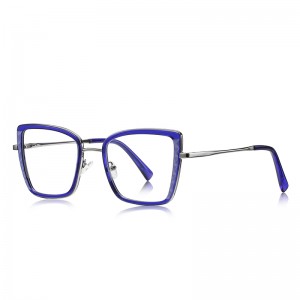 RUISEN’S Dual-Layer Contrast Rim Geometric Square Eyeglasses  3146