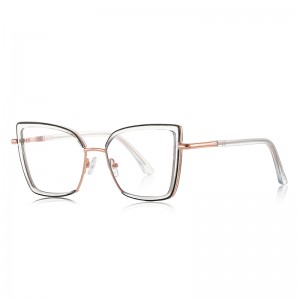 RUISEN’S Retro Bold Layer Square Cat Eye Fashion Eyeglasses  3155
