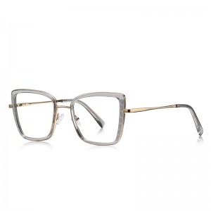 RUISEN’S Dual-Layer Contrast Rim Geometric Square Eyeglasses  3146