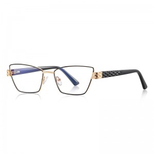 RUISEN’S Polished Thin Wire Frame Pattern Decor Temple Eyewear 3170