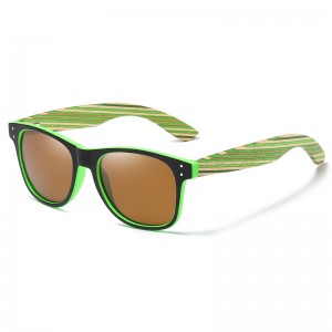 RUISEN’S New Fashion and Classic Square Frame Wooden Sunglasses RS-5088