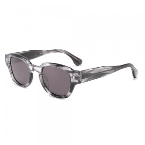 RUISEN’S Vintage Oval Thick Rim Sunglasses Multi Color Gradient Lens UV400 Daily Fashion Eyewear8629