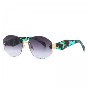 RUISEN’S Rimless Fashion Instagram Street Photo Sunglasses 3017