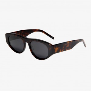 RUISEN’S Personalized Wide Leg Oval Frame Acetate Sunglasses 22SA034