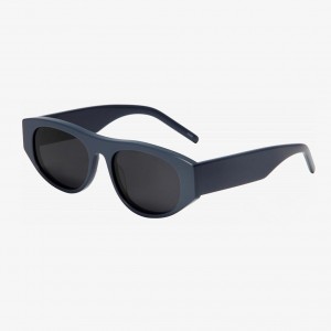 RUISEN’S Personalized Wide Leg Oval Frame Acetate Sunglasses 22SA034