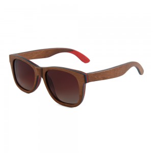 Kacamata UV400 Kayu Tanpa Bingkai Fashion Baru RUISEN RS-W3008