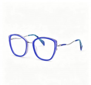 RUISEN’S Chic Cat-eye Glasses With Gold Frames & Pink Tips 8017