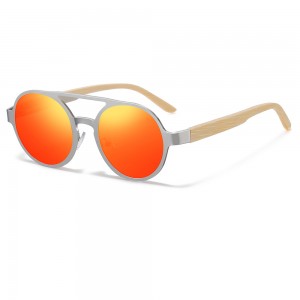 RUISEN’S New Fashion Square Frame Wooden Sunglasses RS-2801
