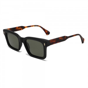 RUISEN’S Summer New Arrival Fashion Narrow-Frame Women’s TR Frame Acetate Temple Polarized Sunglasses 8922