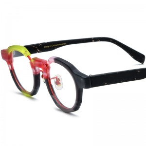 RUISEN’S New Mixed Material Cat Eye Acetate Eyeglass Frames Optical Glasses 19378