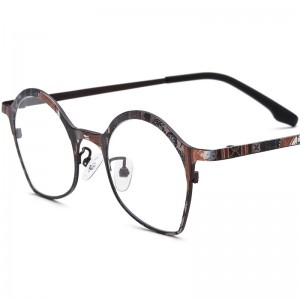 RUISEN’S Colorful Cat Eye Ultra-Light Pure Titanium Optical Frames Myopia Glasses 185937