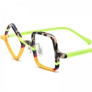 RUISEN’S New Mixed Material Square Acetate Eyeglass Frames Optical Glasses 19386