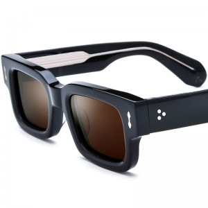 RUISEN’S New Vintage Square Acetate Sunglasses ASCARII T