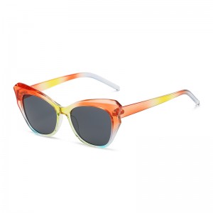 RUISEN’S Fashion Gradient Polarizer Cat Eye Sunglasses for Women 22017