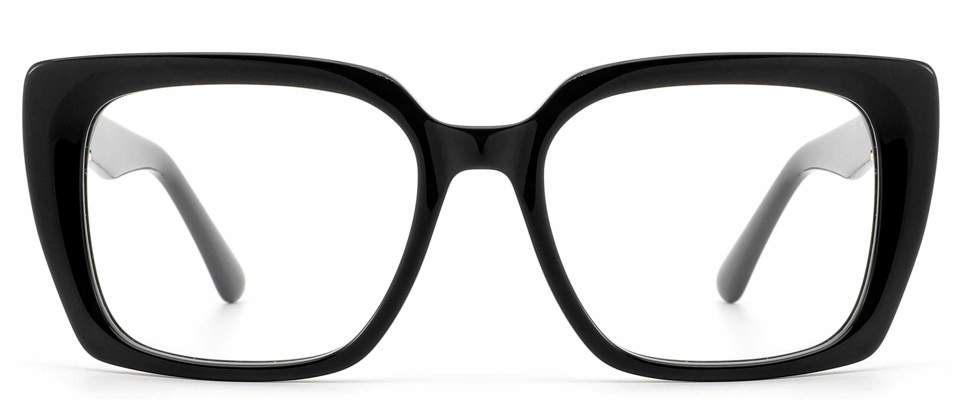 RUISEN'S Layered Acetate Gender-Neutral Square Optical Frame With Textured Gold Hardware Detail MG1012