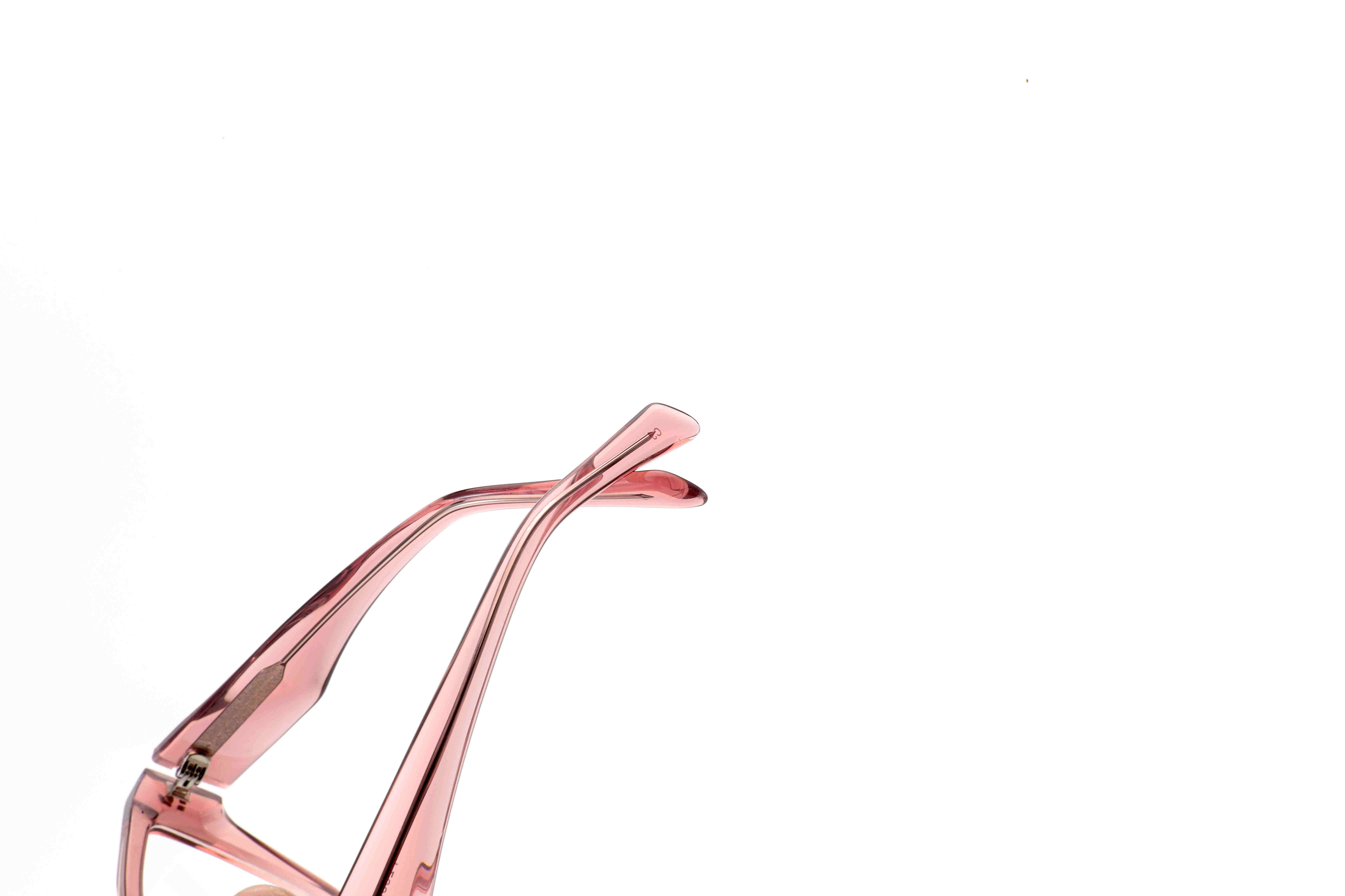 RUISEN'S Unisex Oversized Angular Clear Gradient Acetate Cat Eye Square Optical Glasses Frame F2850