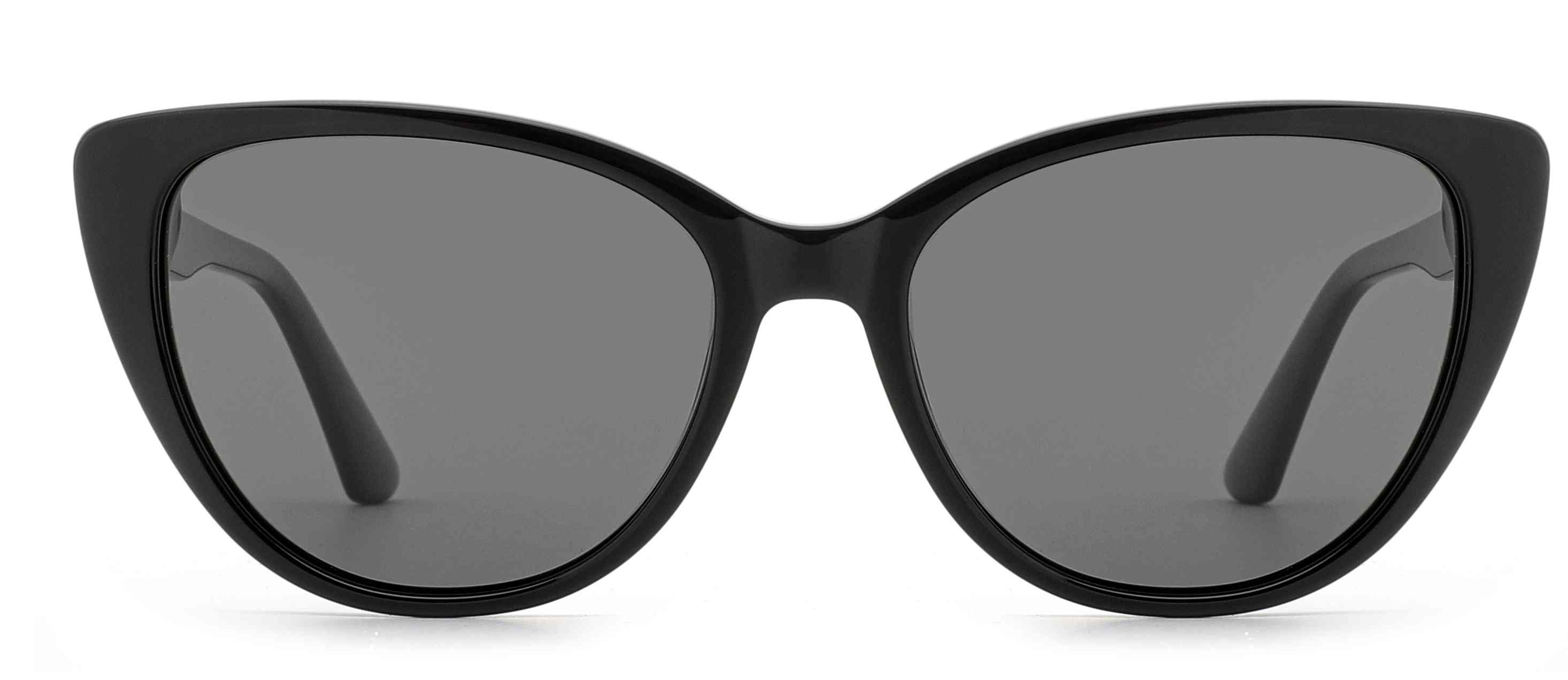 RUISEN'S Handcrafted Double-Layer Acetate Cat Eye UV400 Polarized Sunglasses with Geometric Metal Accent ATG1032