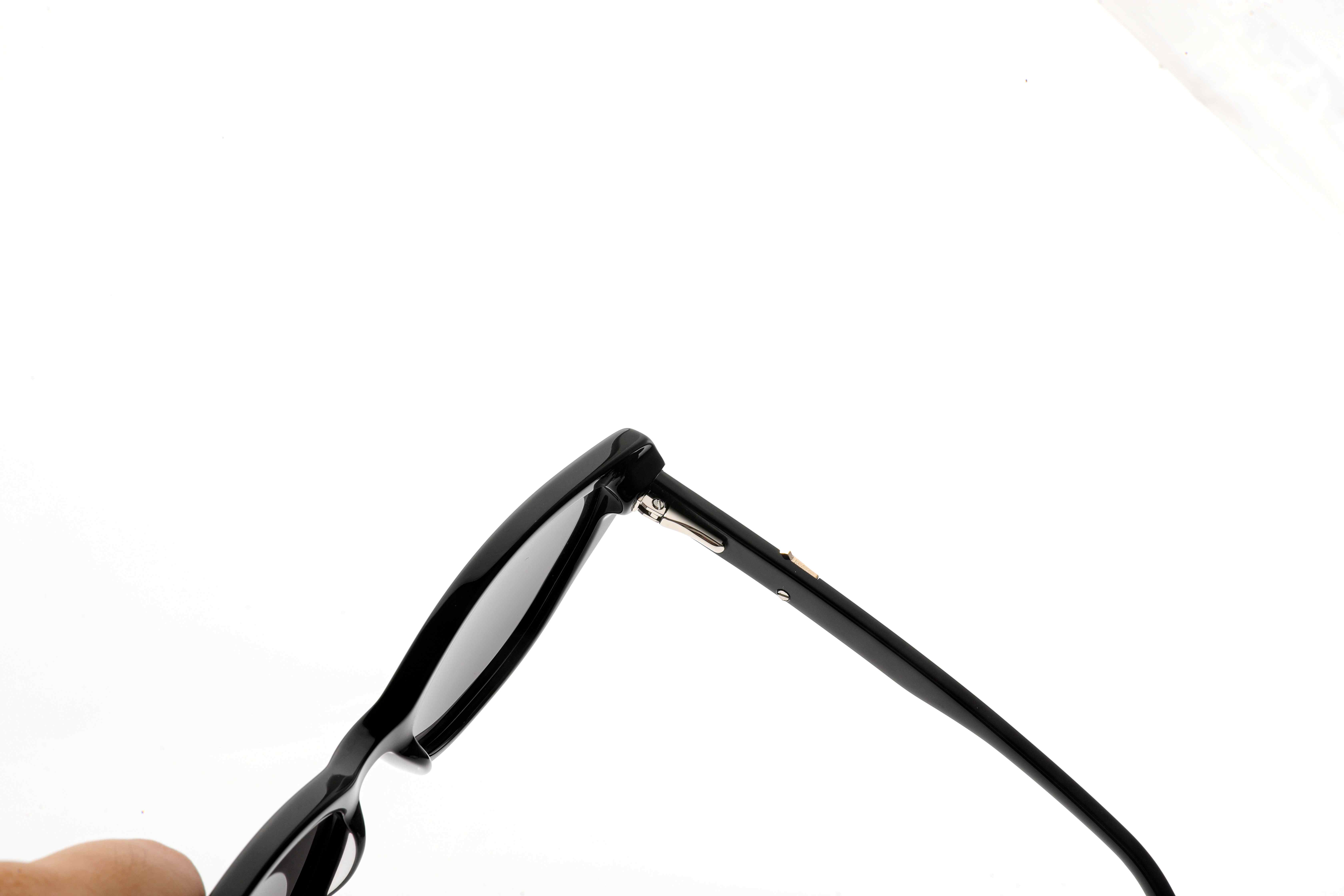 RUISEN'S Handcrafted Double-Layer Acetate Cat Eye UV400 Polarized Sunglasses with Geometric Metal Accent ATG1032