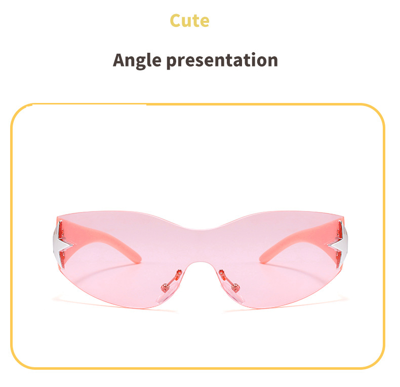 RUISEN'S Trendy Pentagram Kids Sunglasses Outdoor Rimless DJ503