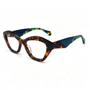 RUISEN’S Three-Segment Triangle Spliced Cat Eye Frames VG6025AF