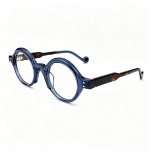 RUISEN’S Unique Round Temple Tip Textured Plate Eyeglasses VO62201