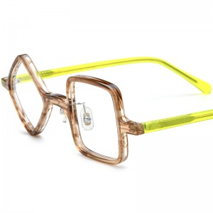 RUISEN’S Mixed Material Round Acetate Titanium Eyeglass Frames Optical Glasses 19387