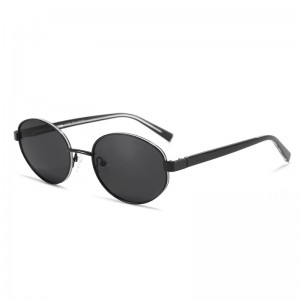 RUISEN’S Vintage Thin Metal Oval Sunglasses Multi Gradient Lens Tortoise Temples UV400 Fashion Shades8512