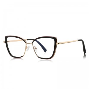 RUISEN’S Double Layer Transparent Rim Cat Eye Eyeglasses 3152