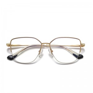 RUISEN’S Stylish Multi-Color Temple Metal Eyeglasses 3028