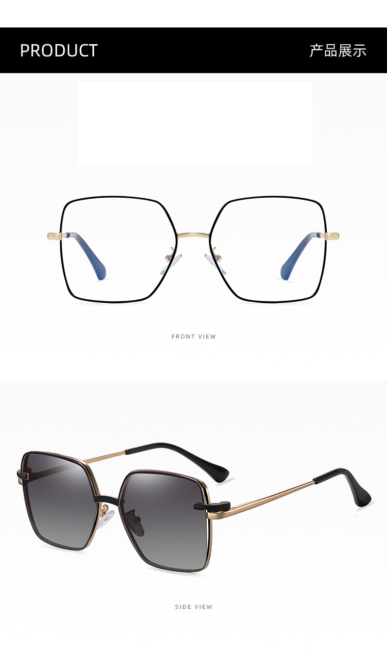 Clip polarized sunglasses for women