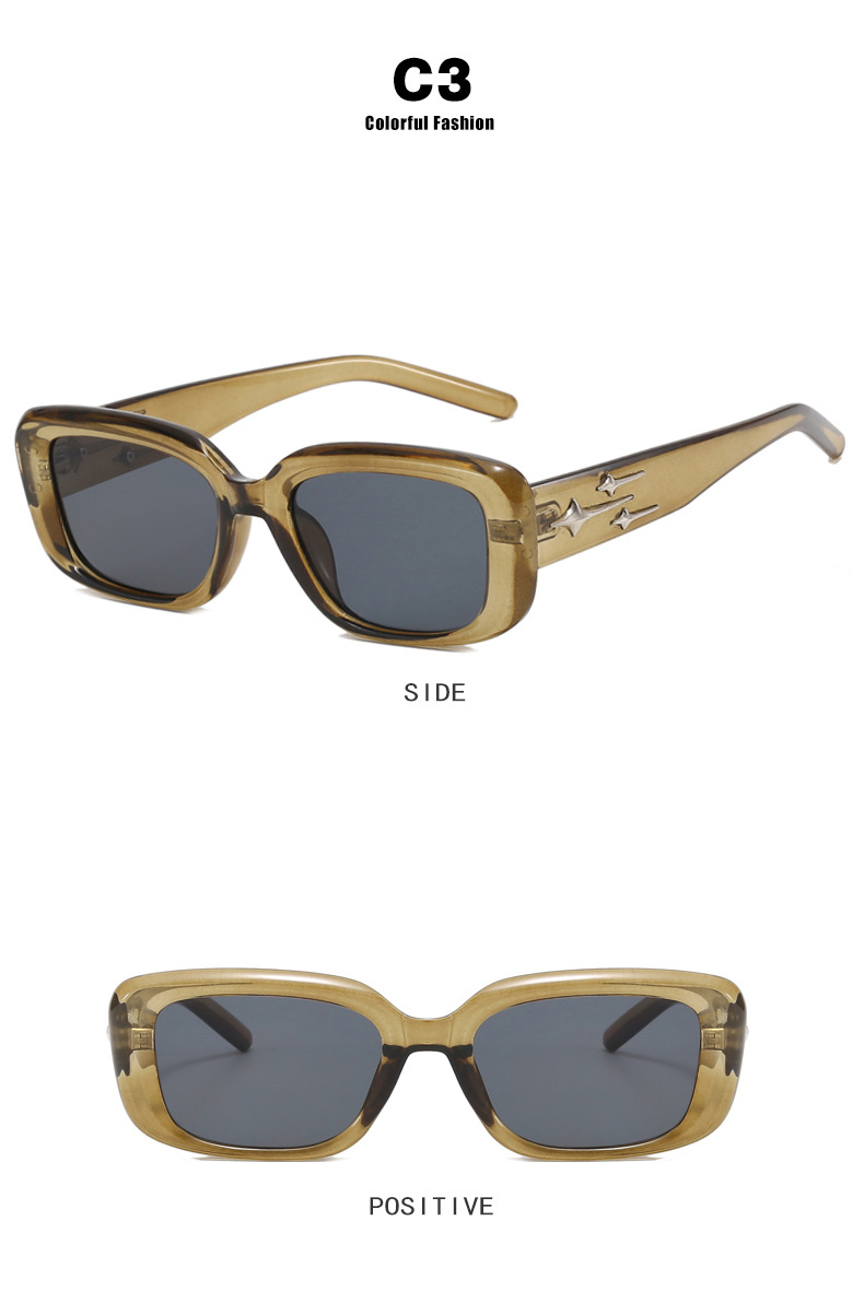 RUISEN’S Fashion Meteor Square Frame Peplum Sunglasses 20309-13