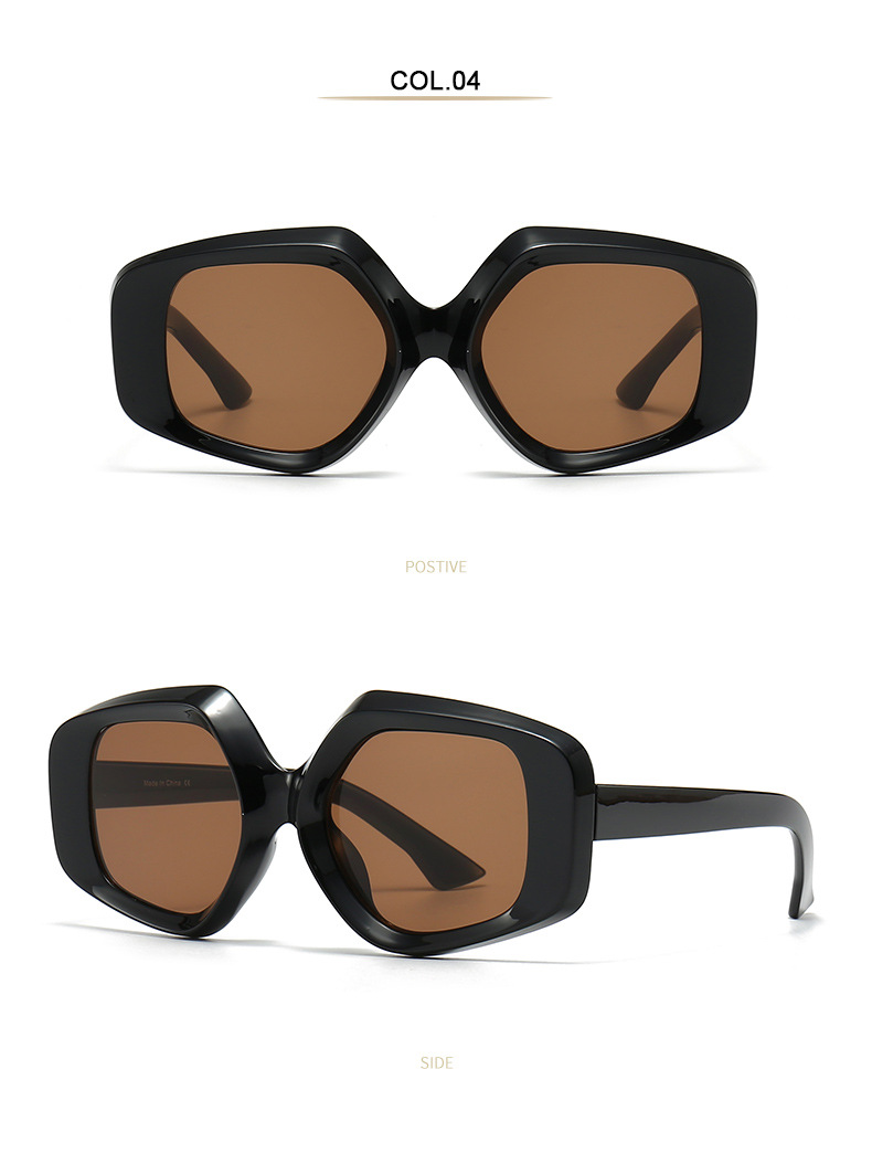 RUISEN'S  Fashion Retro Square Frame UV400 Eye Protection Sunglasses 