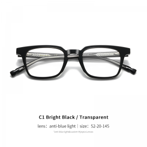 RUISEN’S 2025 New Style Acetate Business Blue Light Glasses  Sleek & Protective Model F22249