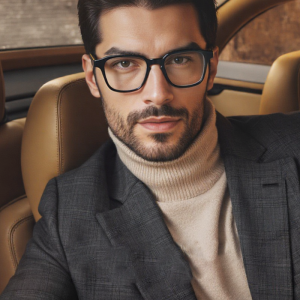 RUISEN’S 2025 New style Acetate Retro Square Blue Light Glasses Premium Acetate Full-Frame Model F22246