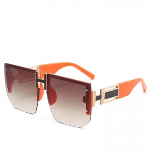 RUISEN’S Unisex High-Fashion Rimless Sunglasses