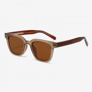 RUISEN’S Vintage Brown Square Polarized Sunglasses For Women P8626