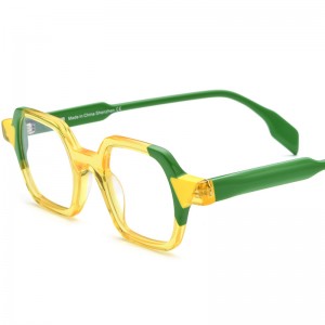 Gafas de acetato de patchwork personalizadas de RUISEN 19228