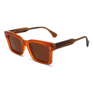 RUISEN’S Summer New Arrival Fashion Narrow-Frame Women’s TR Frame Acetate Temple Polarized Sunglasses 8922