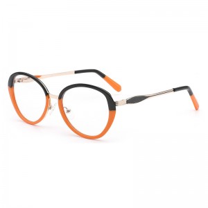 RUISEN’S 2025 Retro Round Glasses Metal-Acetate Hybrid Frames WPK8206