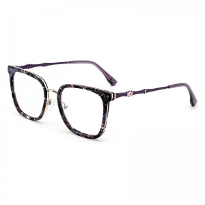 RUISEN’S Spring New Metal-Acetate Optical Glasses Oversized Trendy Frames	WPK8204