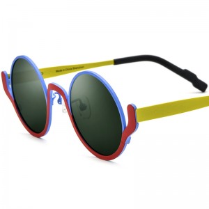 RUISEN’S Premium Pure Titanium Round Sunglasses 185798T
