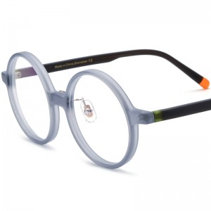 RUISEN’S New Multi-Color Mixed Material Oversized Round Matte Acetate Eyeglass Frames Optical Glasses 19265