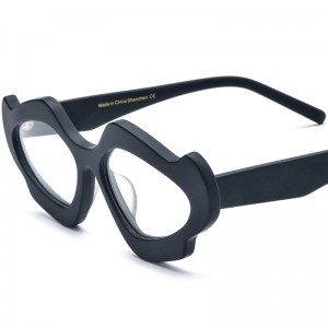 RUISEN’S New Multi-Color Matte Mixed Material Unique Acetate Cat Eye Eyeglass Frames 19291