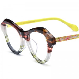 RUISEN’S New Mixed Material Cat Eye Acetate Eyeglass Frames Optical Glasses 19380