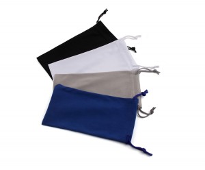 RUISEN’S New Microfiber Glasses Bag Solid Color Drawstring Storage Bag  RS-55