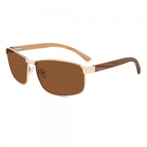 RUISEN’S New Fashion and Classic Square Frame Wooden Sunglasses RS-1815