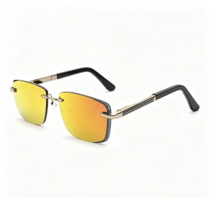 RUISEN’S Rimless metal gradient lens sunglasses for daily outdoor wear 25624
