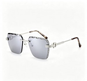 RUISEN’S Luxury rimless metal fashion sunglasses 25666